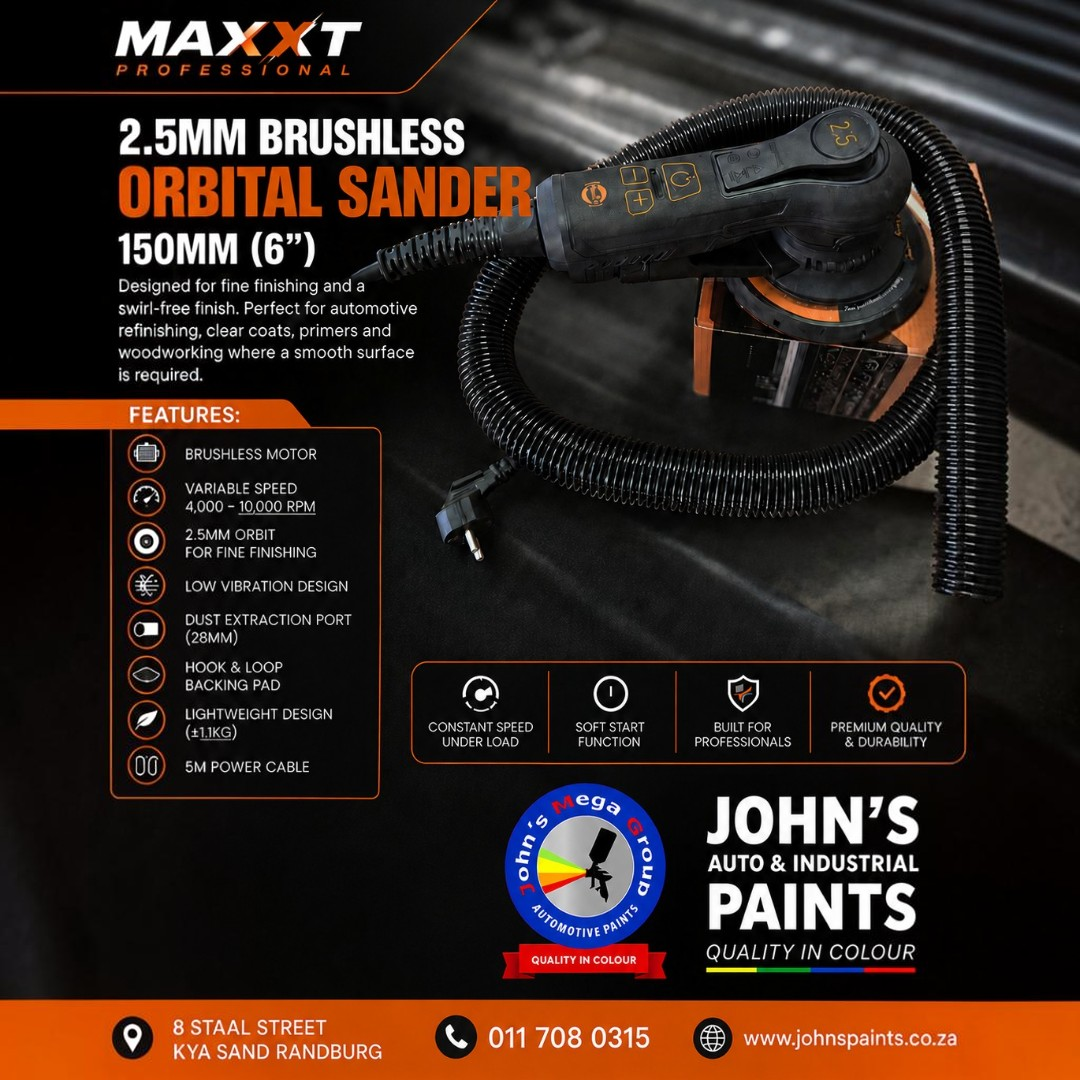Maxxt 2.5MM Brushless Orbital Sander 150MM