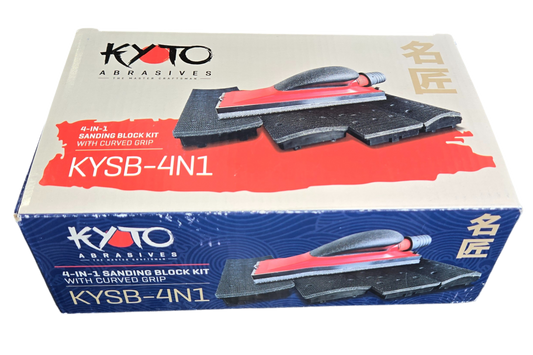 Kyoto Curved Grip Vacuum Sanding Block Set Plastic 70MM X 198MM
