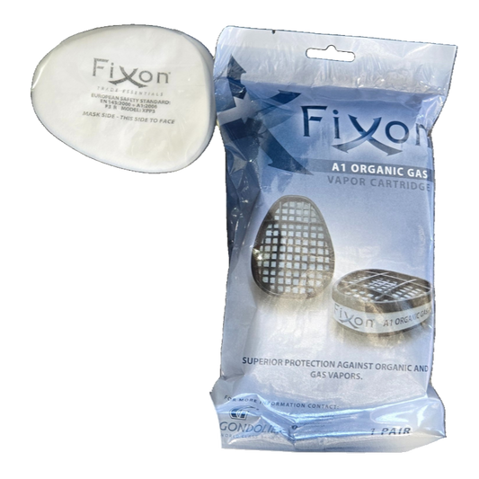 Fixon Dust and Gas Filtering Cartridge A2,P3 (2pkt) (No Mask)