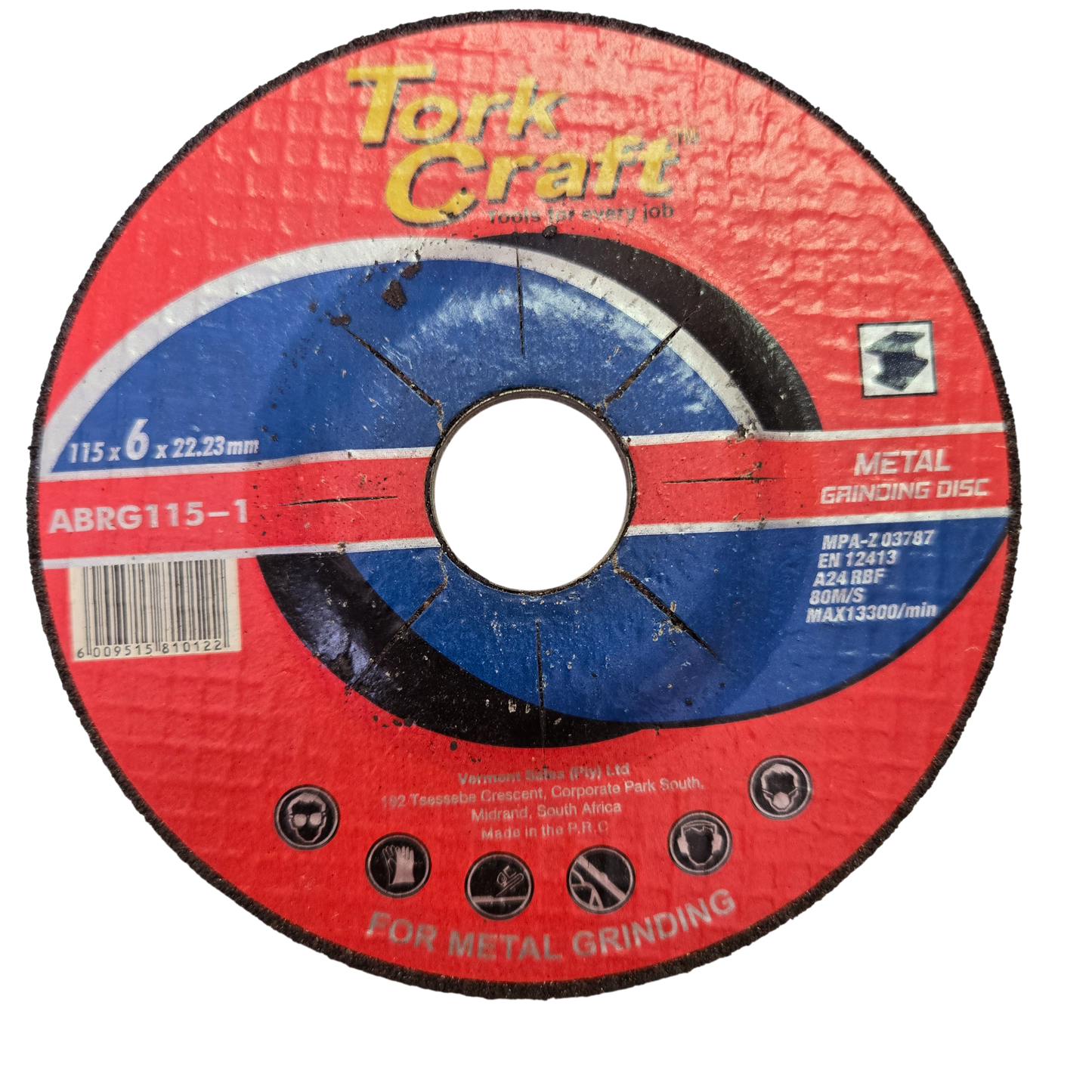 TorkCraft Grinding Disc Steel 115MM