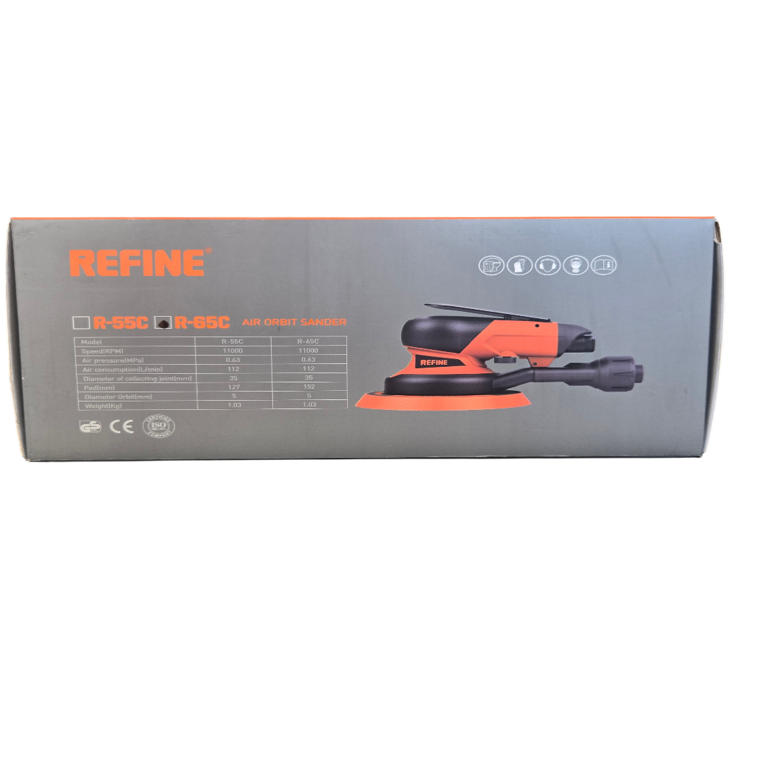 CARLA REFINE 6" CENTRAL VACUUM AIR ORBITAL SANDER