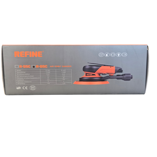 CARLA REFINE 6" CENTRAL VACUUM AIR ORBITAL SANDER