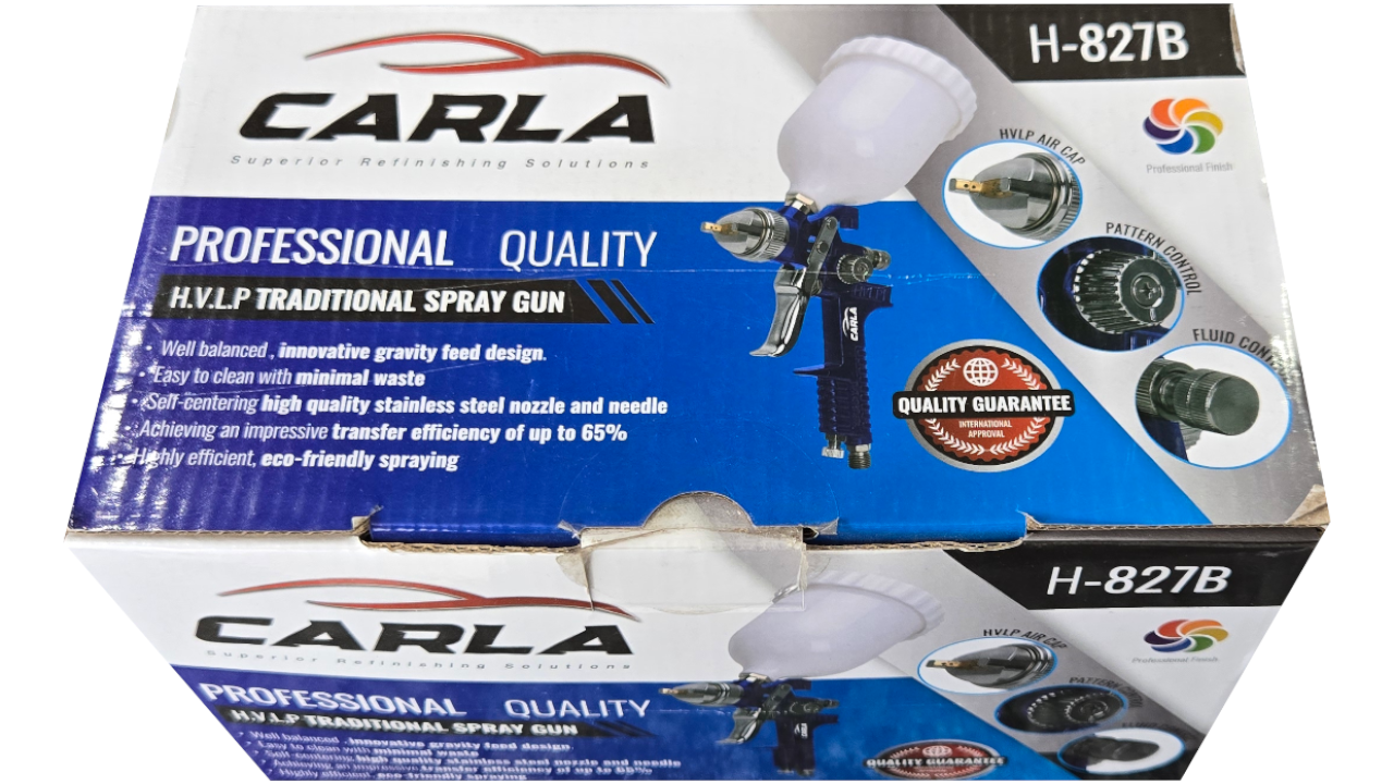 Carla Signature H.V.L.P. Traditional Gravity SPray Gun Us Type Nozzle: 1.4  mm