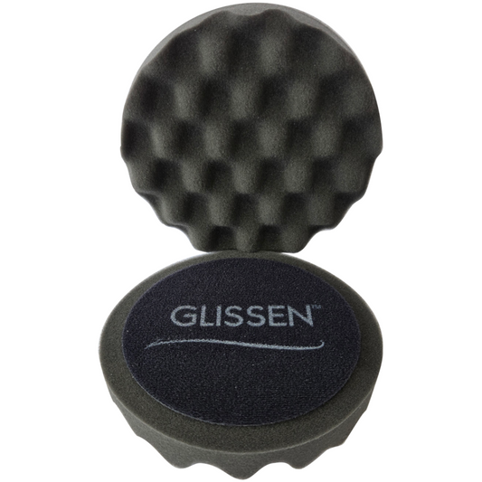 Glissen Nitro Black Waffle Finishing Foam Applicators 2 Pack 150 mm/6"