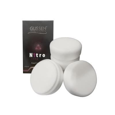 Glissen Nitro White Compounding Foam Applicators 5 Pack 75 mm/3"